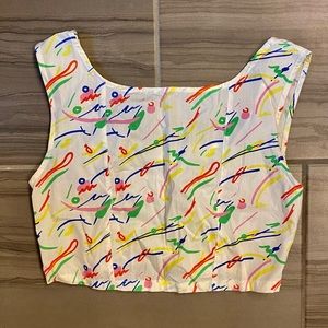 NWT Urban Outfitters Paint Splatter Crop Top
